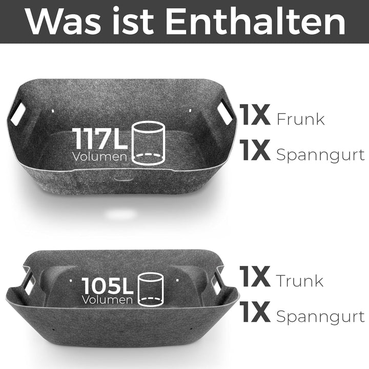VLOX Tesla Model Y Juniper Kofferraum- & Frunk Organizer Aufbewahrungsbox Set – Passgenau für Model
