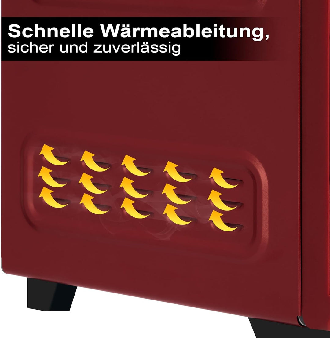 WOLTU Mini Backofen 21 L, elektrischer Minibackofen, Miniofen, Pizzaofen, 1280 W, 100-230 °C, Timer