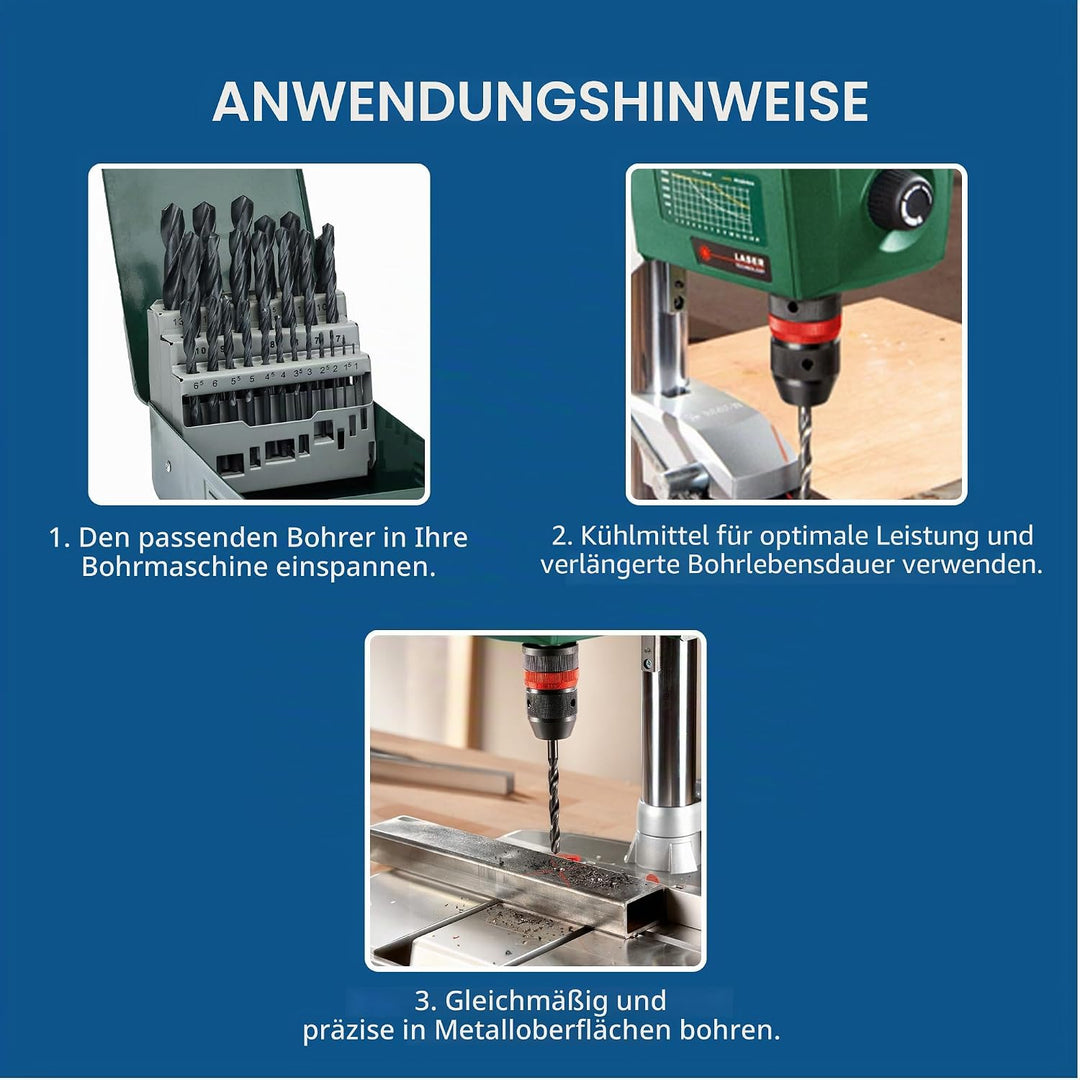 Bosch 25tlg. Metallbohrer-Set HSS-R rollgewalzt