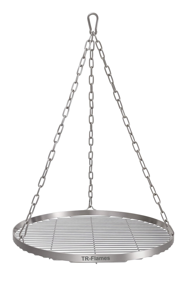 50cm Edelstahl Grillrost Mit Kette Ø4, Schwenkgrill, BBQ, Camping, Outdoor Grillzubehör 50 cm, 50 cm
