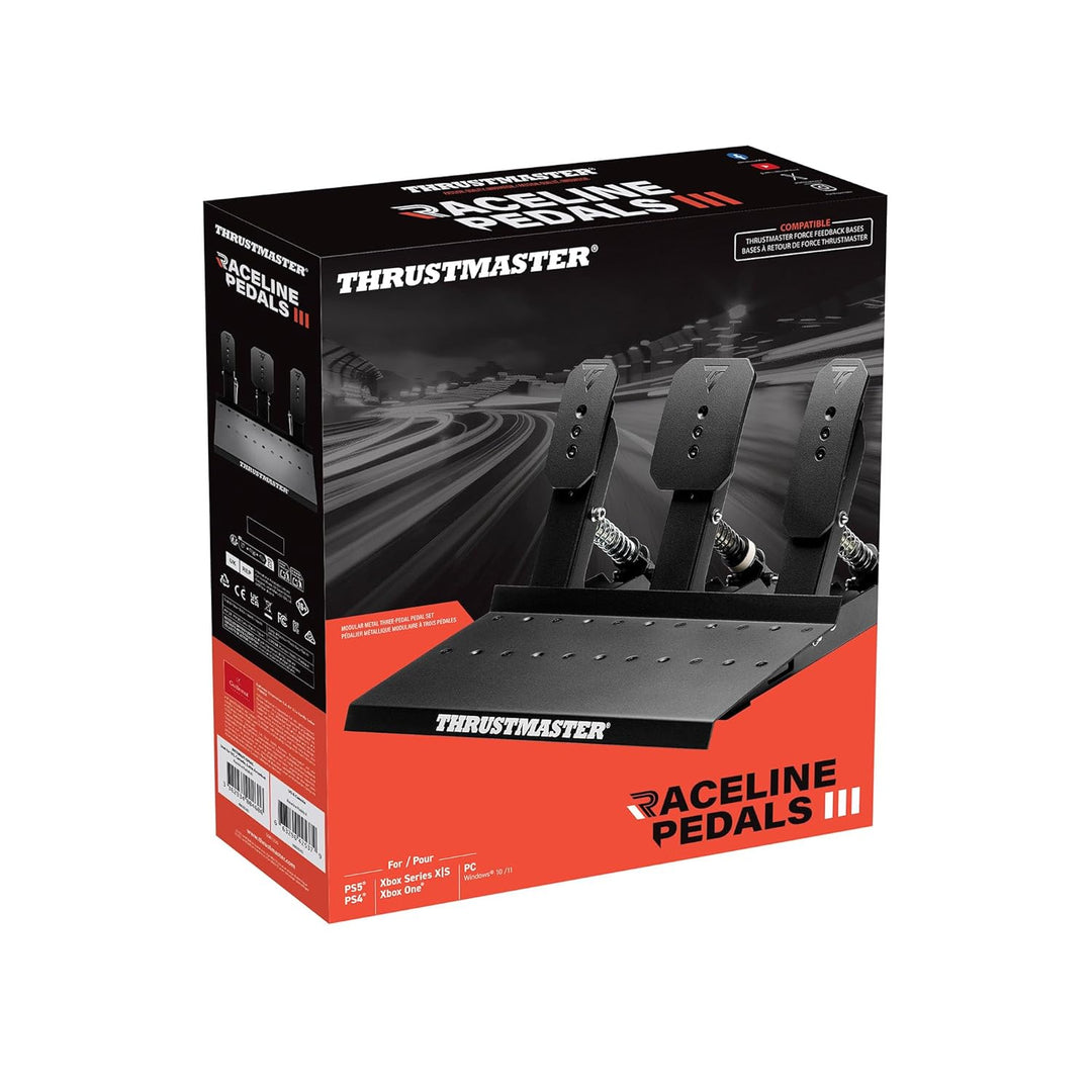 Thrustmaster Raceline Pedals III – Magnetisches 3-Pedal-Set für Xbox Series X|S, Xbox One, PS5, PS4