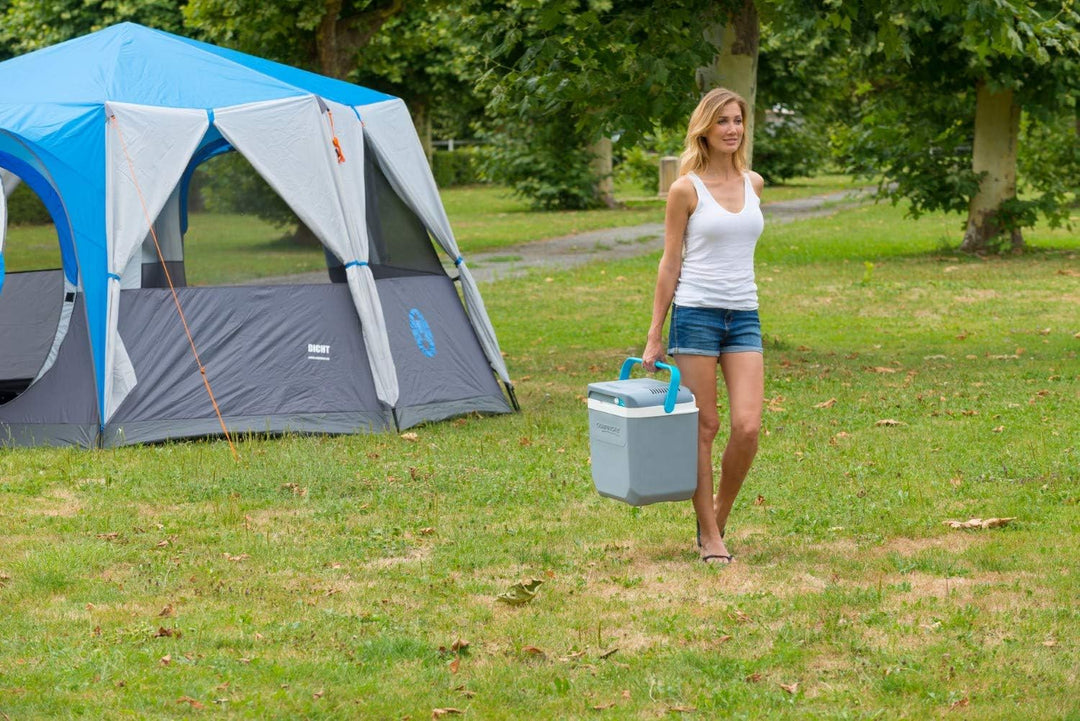 Campingaz Powerbox Plus 28L, elektrische Kühlbox, 12V Anschluss, Platz für 8 x 1.5L Flaschen, stromb