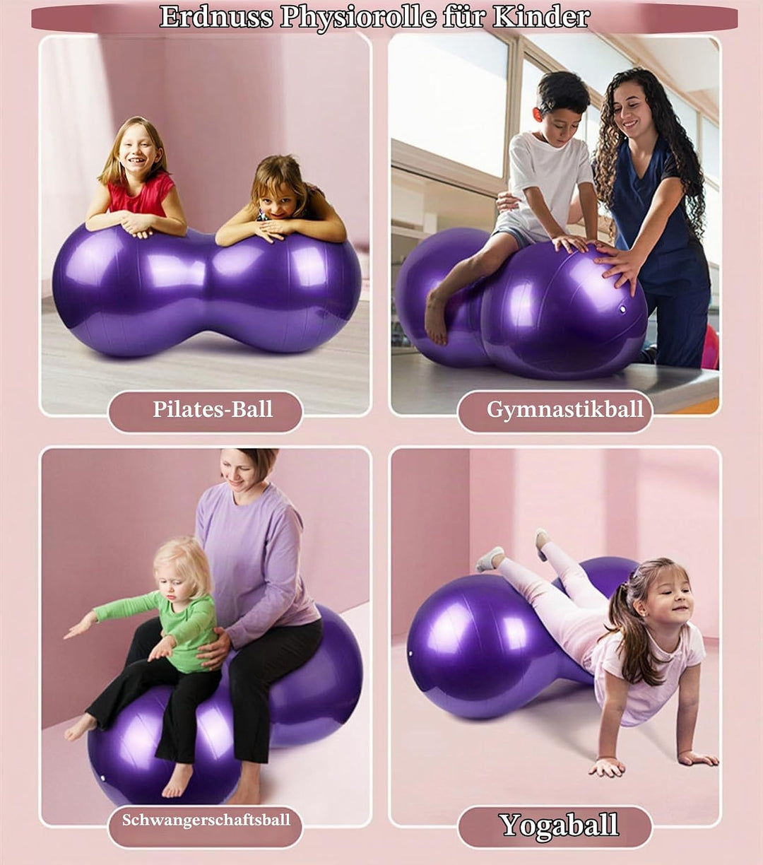 KRUIHAN Erdnuss Geformte Yoga Ball Übung - Hauptsport Turnhallen Gewichtsverlust Balancetraining Phy