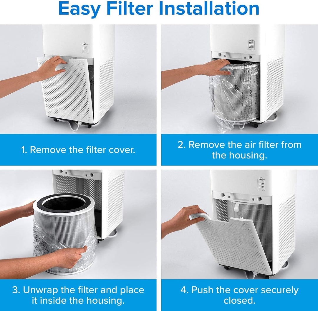 Levoit Luftreiniger mit HEPA Luftfilter, Air Purifier mit 360 m³/H CADR für Raucherzimmer Wohnung, L