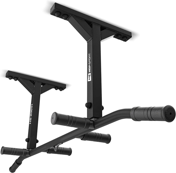Hop-Sport Multigriff Klimmzugstange für Deckenmontage HS-2001K – Profi Fitness Pull Up Bar mit 6 rut