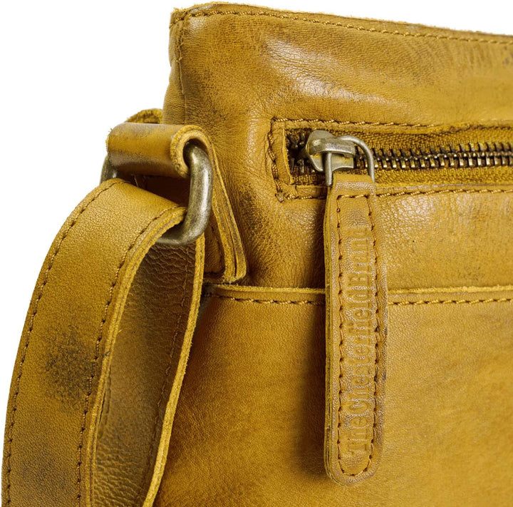 The Chesterfield Brand Leder Umhängetasche Ockergelb Cannes