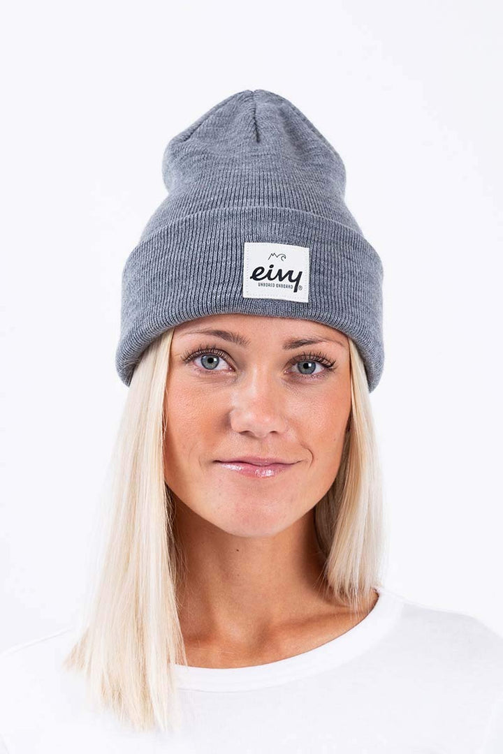 EIVY Damen Beanie Beanie - Watcher'21 Snowboardmütze Skimütze Mütze Grey Melange, Grey Melange