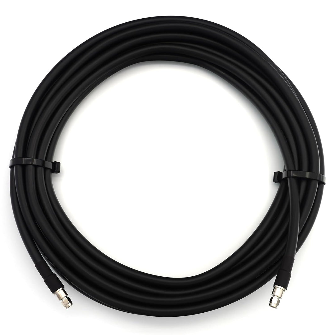12m RP-SMA Stecker auf RP-SMA Stecker Koaxialkabel — Vollkupfer HF400 Flexibles Verlängerungskoax 50
