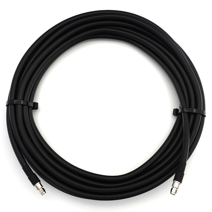 12m RP-SMA Stecker auf RP-SMA Stecker Koaxialkabel — Vollkupfer HF400 Flexibles Verlängerungskoax 50