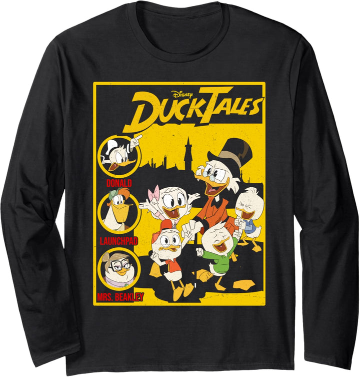 Disney DuckTales Comic Book Cover Langarmshirt