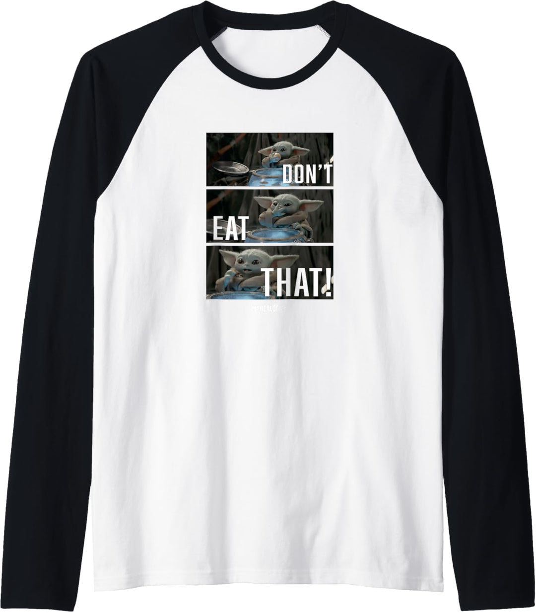 Star Wars: The Mandalorian Grogu Don't Eat That Panels Raglan