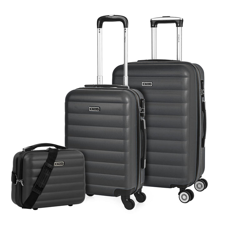 ITACA - Koffer Set Mit Rollen In Gross Für Reisen - Reisekoffer Set Aus Robuster Hartschalenkoffer-S