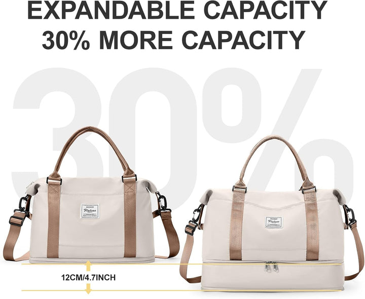 Reisetasche Damen 40x20x25 Ryanair Handgepäck Tasche Sporttasche Weekender Bag Schwimmtasche Wasserd