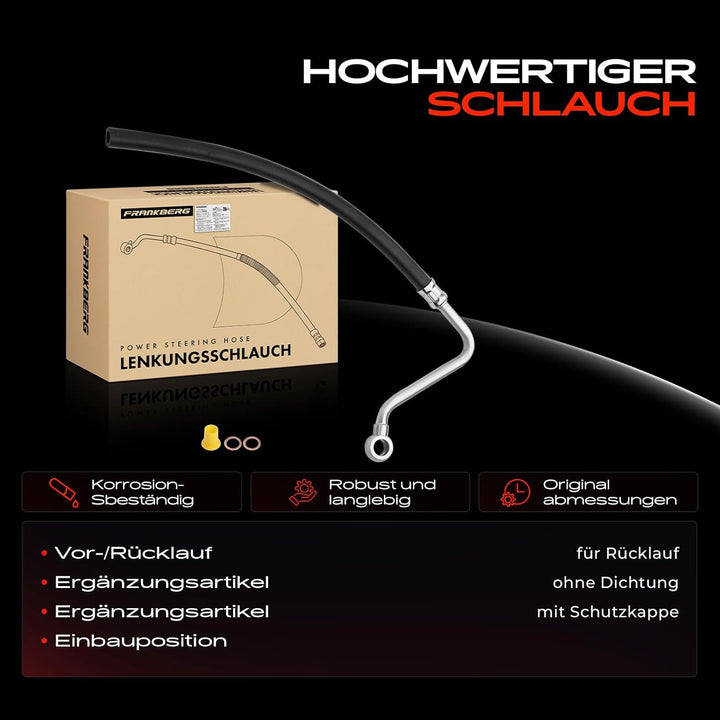 Frankberg Ausgleichsbehälter Schlauch Rücklaufschlauch Kompatibel mit 3er E30 316 318 320 325 1982-1
