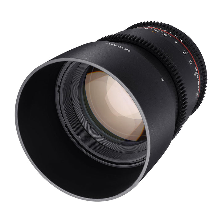 Samyang 7818 1,5/85mm Objektiv Video DSLR II MFT manueller Fokus Videoobjektiv 0,8 Zahnkranz Gear, P