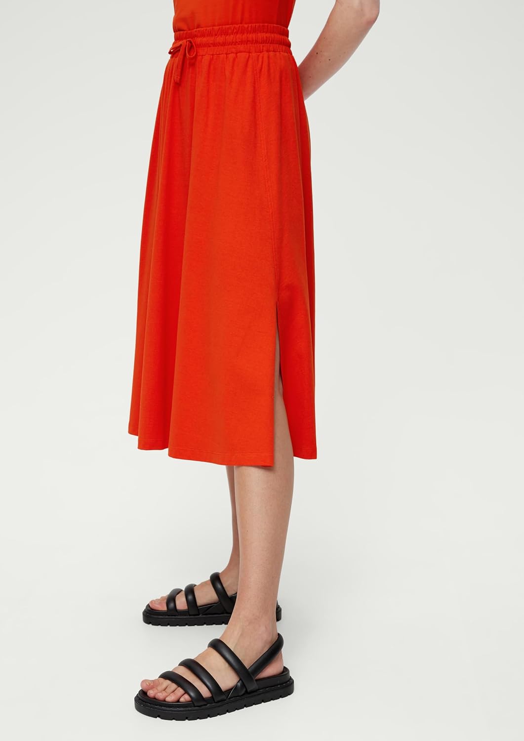 s.Oliver Damen Midi Rock 34 Orange 2550, 34 Orange 2550