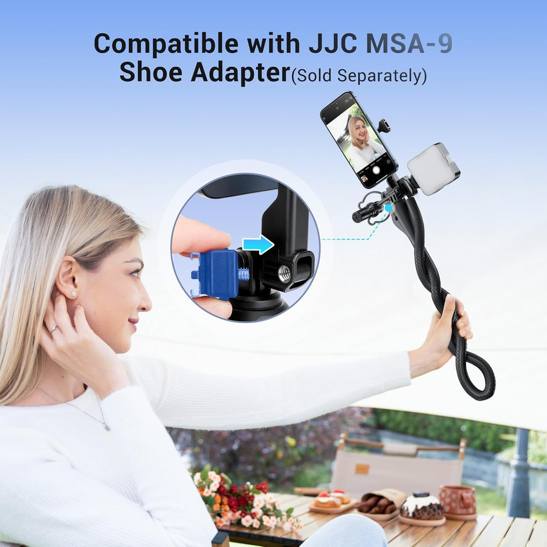 Magnetisches Flexibles Handy Ständer Einbeinstativ für iPhone 17/16/15/14/13/12,Abnehmbarer Monopod