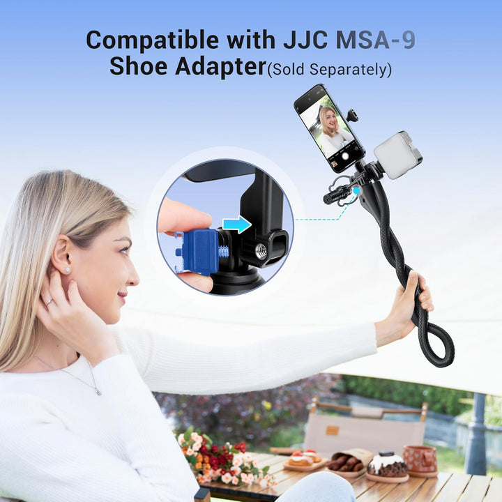 Magnetisches Flexibles Handy Ständer Einbeinstativ für iPhone 17/16/15/14/13/12,Abnehmbarer Monopod