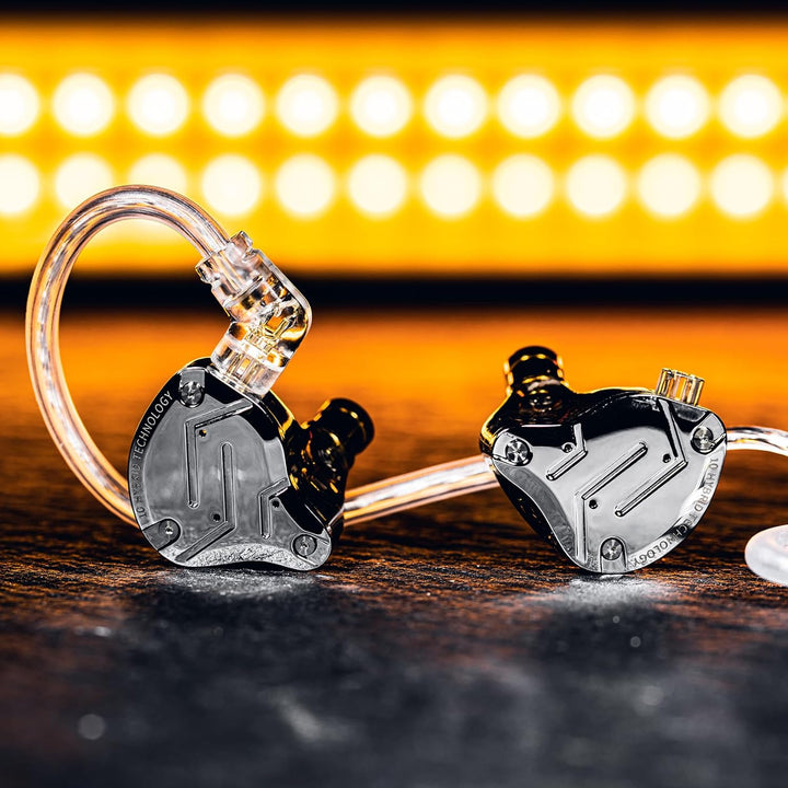 Yinyoo KZ ZS10 Pro IEM-Kopfhörer HiFi Hybrid Ohrhörer kabelgebunden mit Mikrofon, 1DD+4BA 5 Treiber