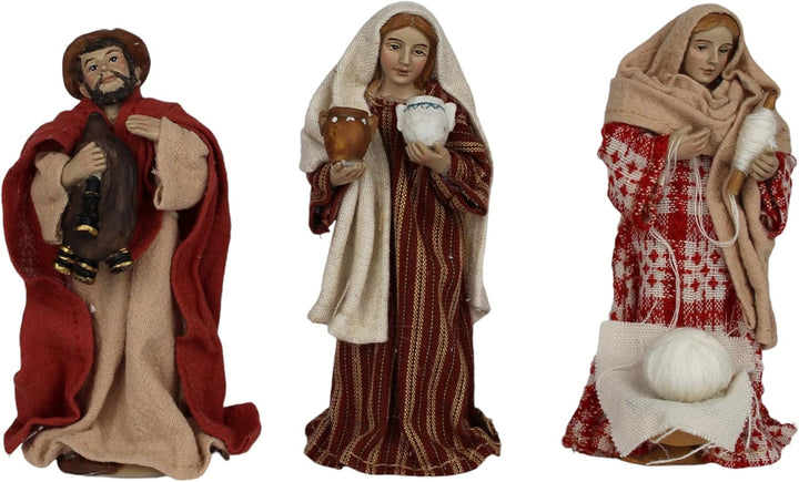 ZICOM Ankleidefigurenset Nebo, Krippenfiguren orientalisch ca. 11cm 15-TLG. Polyresin bekleidet