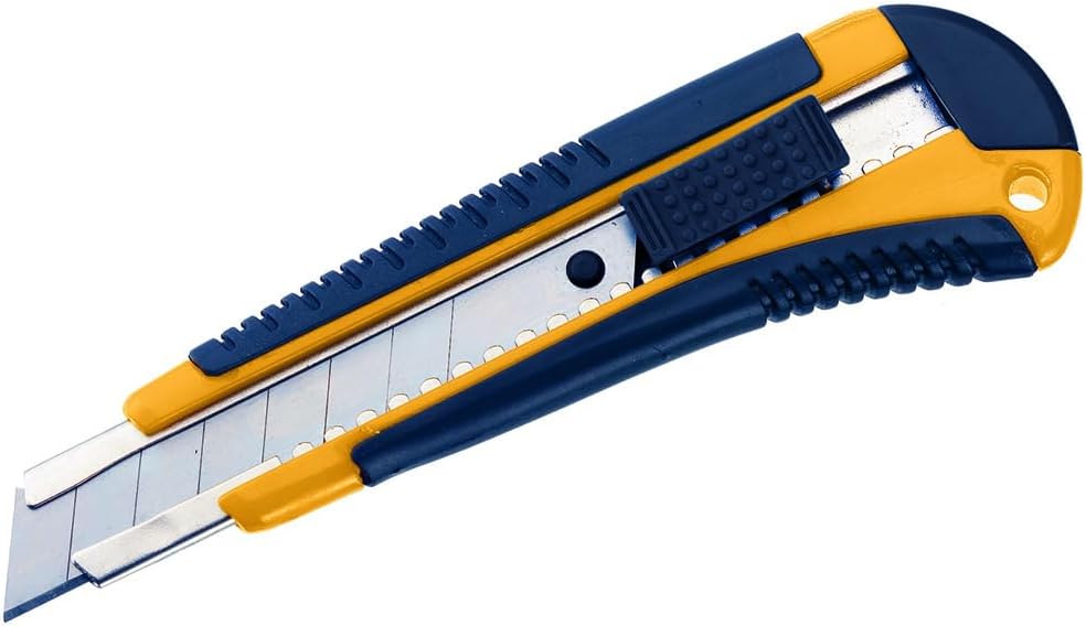 Alco-Albert 116_129-10 - Cuttermesser 18mm mit 60 Ersatzklingen, 5 Universalmesser Profi, Teppichmes
