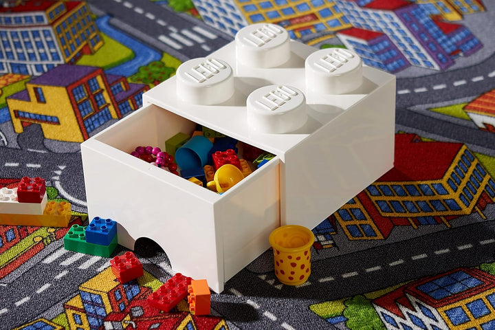 Room Copenhagen Schublade Brick drawer 4", Plastik, Weiss, 25 x 25 x 18 cm Legion/White, Legion/Whit