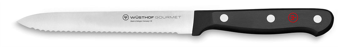 WÜSTHOF Gourmet Aufschnittmesser 14 cm, Schwarz Aufschnittmesser 14 cm Schwarz, Aufschnittmesser 14