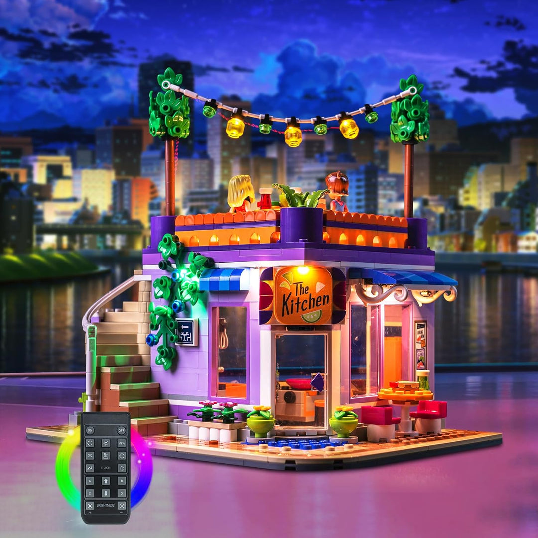 Fernbedienung Licht-Kit für Lego 41747 Friends Heartlake City Gemeinschaftsküche Spiel-Set (Nicht Le