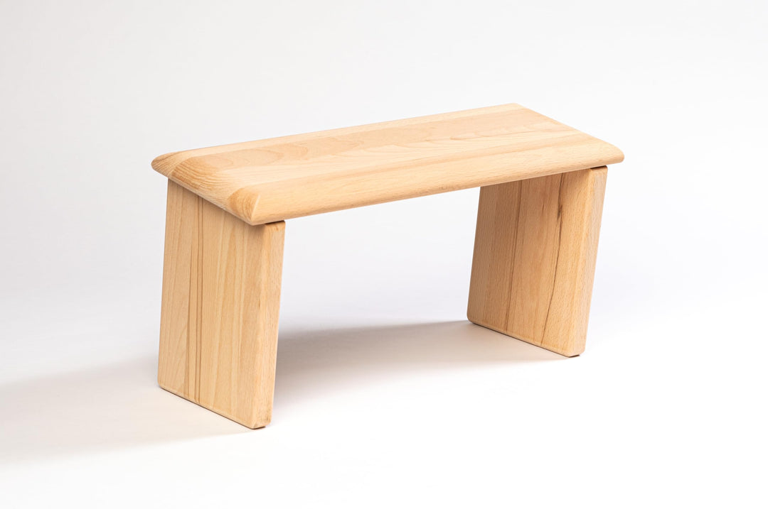 Generisch Meditationsbank - verschiedenen Höhen - Buche und Birke - handgefertigt Buche 42x16x23/21c