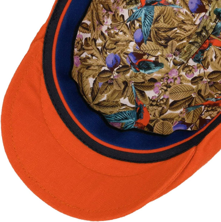 LIERYS Flatcap Meliert Dunkelblau Elegantes Design Stylisches Accessoire S Orange, S Orange