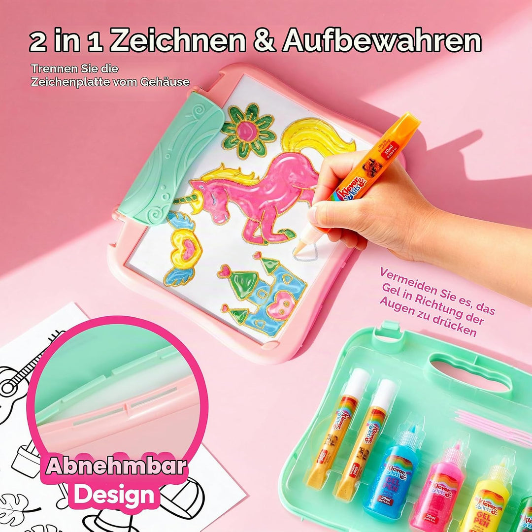 Klever Kits Gel Fun Bastelset für Kinder, Geburtstagsgeschenk für Jungen und Mädchen im Alter von 6-