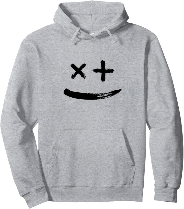 Grunge Techno Smile | EDM Dance Punk Minimalistisches Design Pullover Hoodie