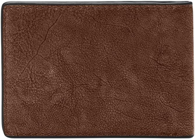 Fossil Herren Geldbörse Steven Leder Vordertasche 11,43 cm L x 1,27 cm B x 7,62 cm H Braun, Braun