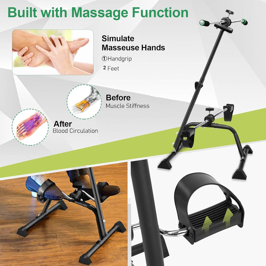 Elderly Exercise Bike, Pedaltrainer für Senioren, Arm Bein Bewegungstrainer, Heimtrainer höhenverste