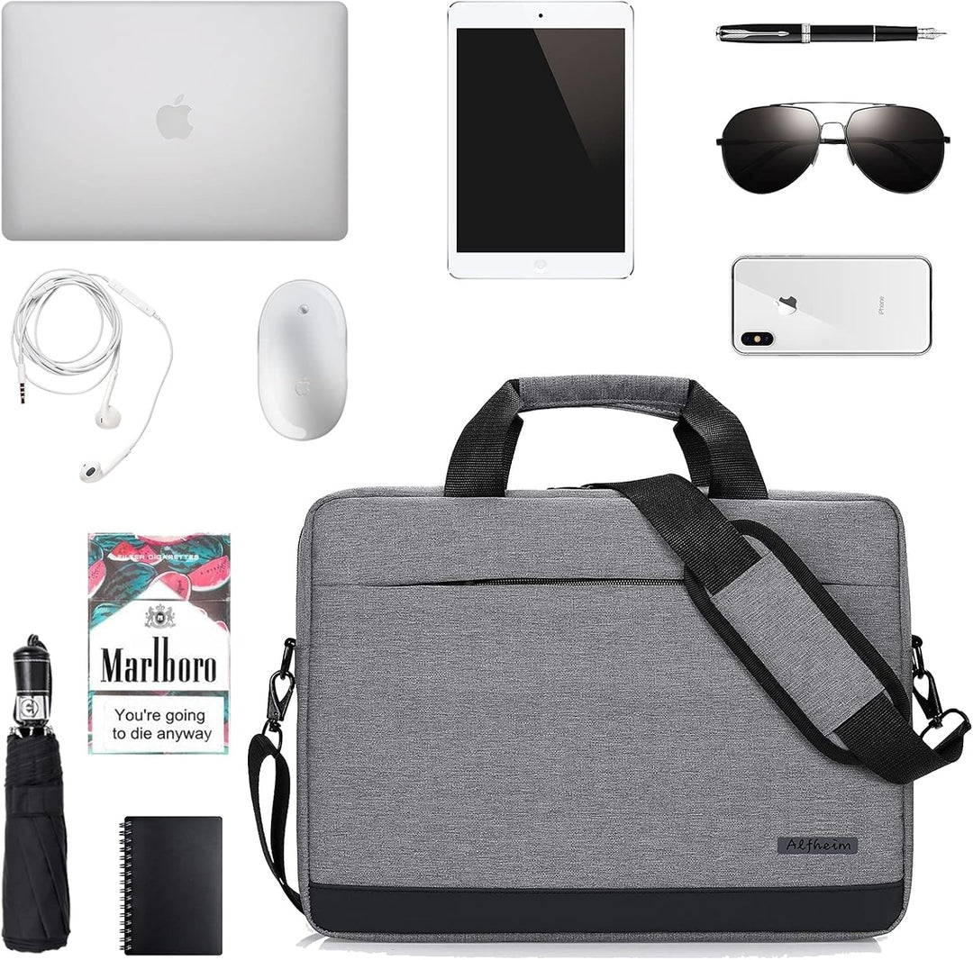 Alfheim Laptoptasche mit Schultergurt 15.6/16 Zoll Herren Damen Leichte Wasserdichte Weiche Computer