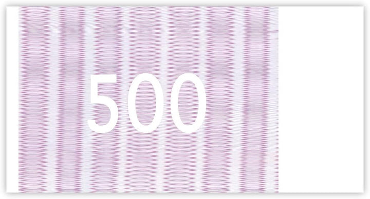 Litfax 500€ Euroschein/Euro-Geldscheine 203x103 mm/banderoliert, je Pack. 75 Stück (10 PG)… 500 Eur