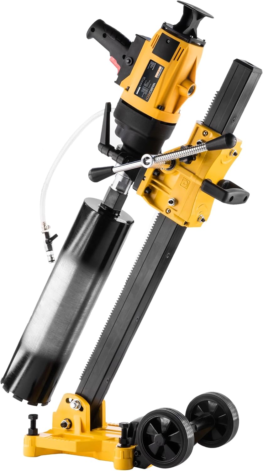 WABROTECH® Kernbohrgerät Handgeführt ⌀22–202 mm an Kernbohrständer und Wasserzuführgerät 11 L - Diam