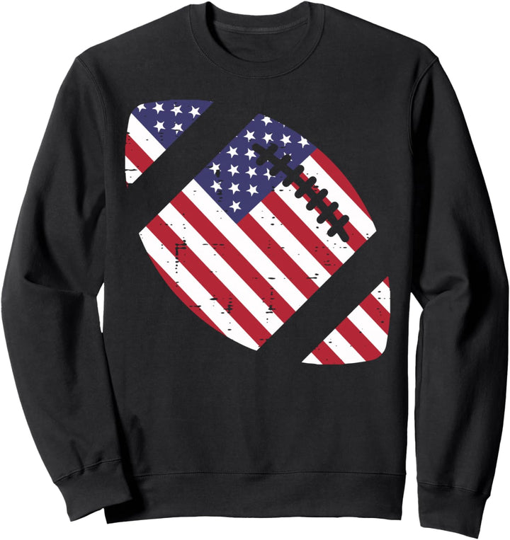 American Football US-Flagge Vintage 4. Juli patriotisch Sweatshirt