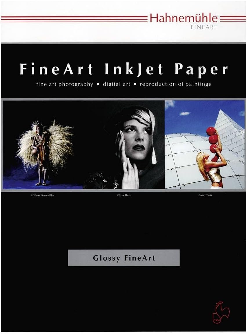 Hahnemühle 10641671 Digital FineArt Baryta Papier, 325 g/m², DIN A4, 210 x 297 mm, hellweiss, 210 x