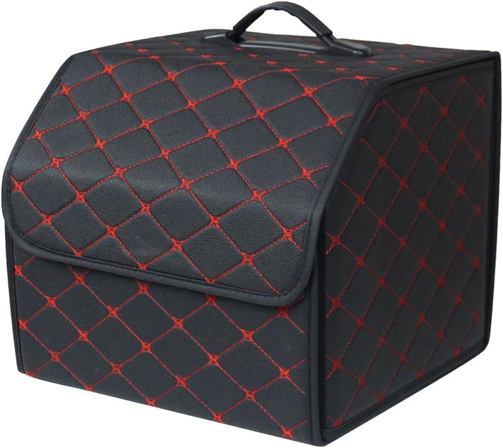 Ergocar Kofferraum Organizer Luxus-PU-Leder Aufbewahrungstasche Organizer Wasserdicht Faltbar Koffer