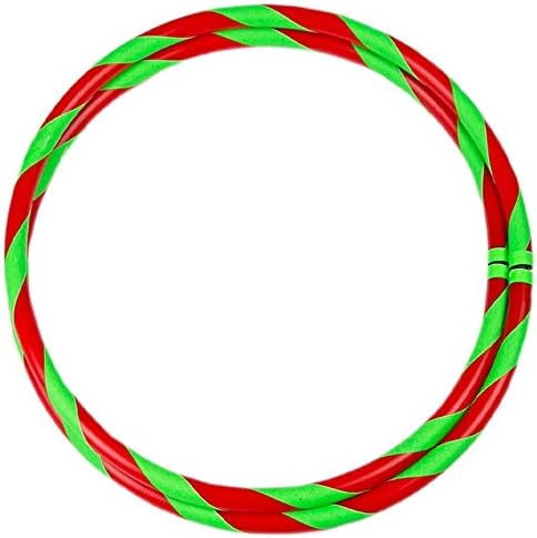 Hula-Hoop-Reifen, faltbar, Ø 90/95/100 cm Rot-Grün Ø90cm, Rot-Grün Ø90cm