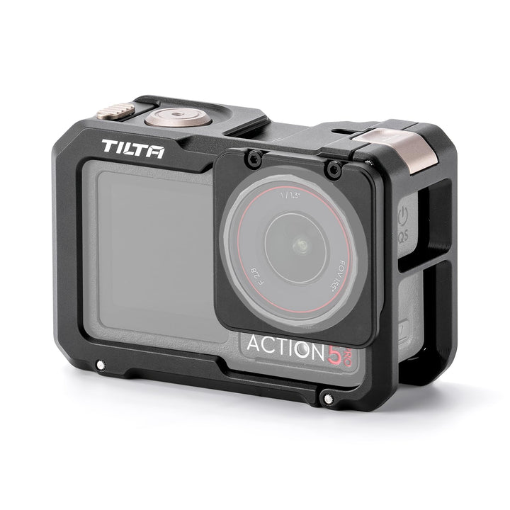 Tilta Full Camera Cage Kompatibel mit Osmo Action 3, Action 4 mit Adapterring für Filtereinsatz und