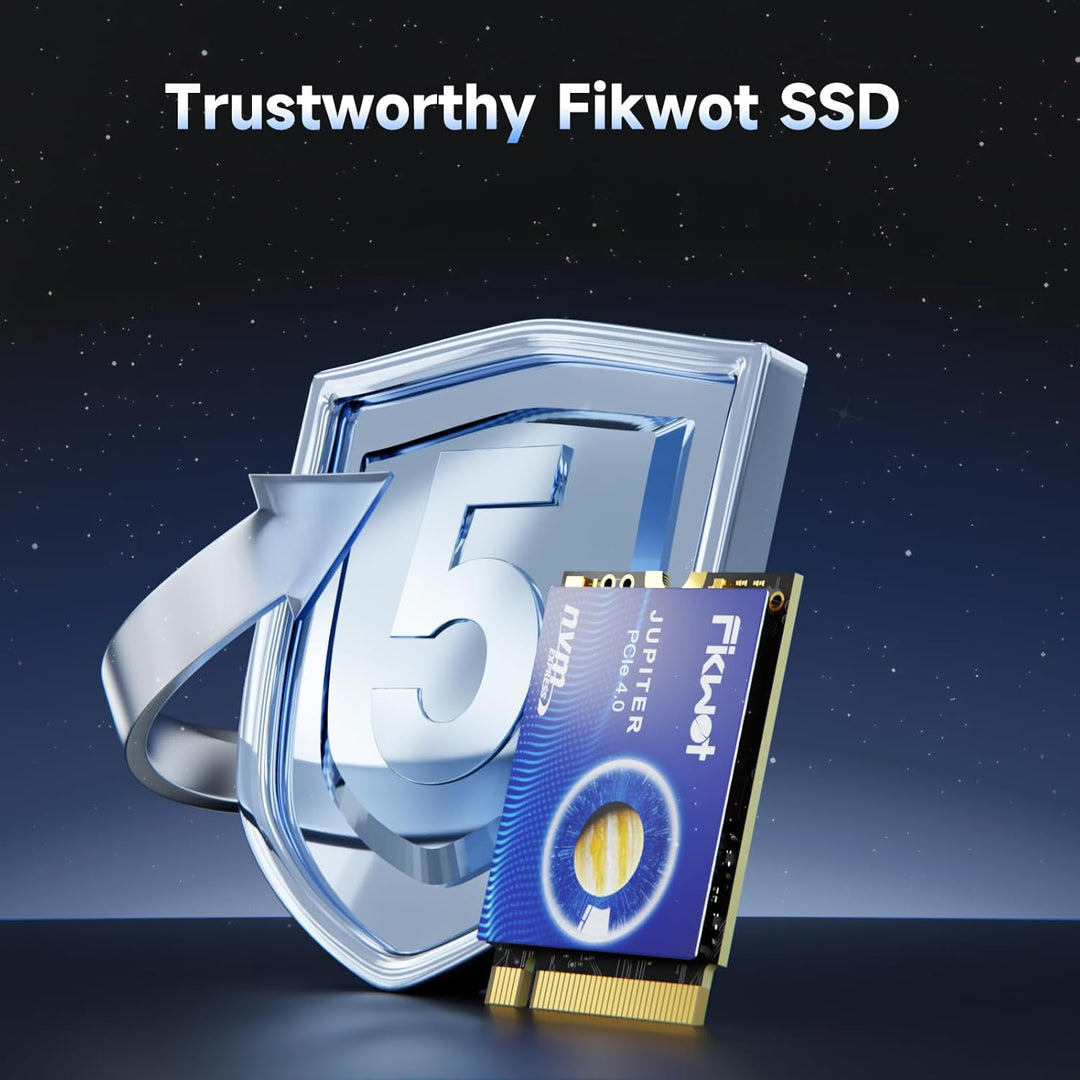 Fikwot FX953 M.2 2230 PCIe Gen4 Interne NVMe SSD 1TB, Lesen bis zu 5000 MB/s, Kompatibel mit Asus RO