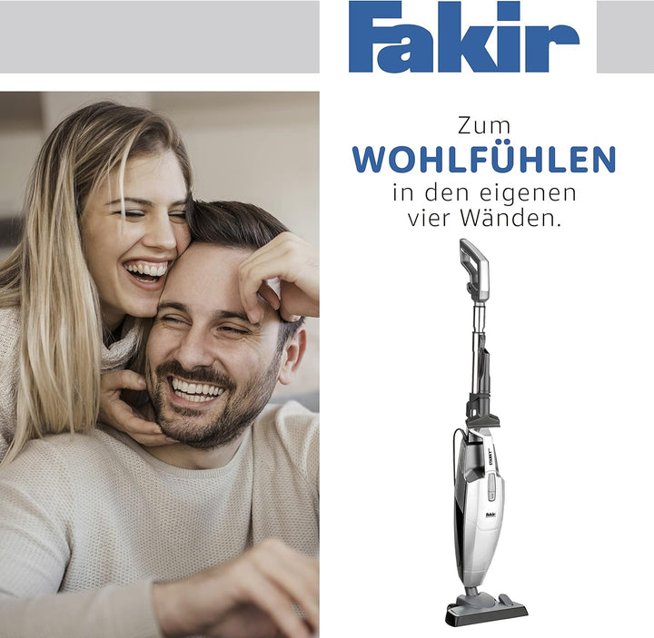 Fakir Starky Pro HS 300 Hand- und Stielstaubsauger 700 W, 2-in-1 beutelloser Staubsauger, 2 Leistung