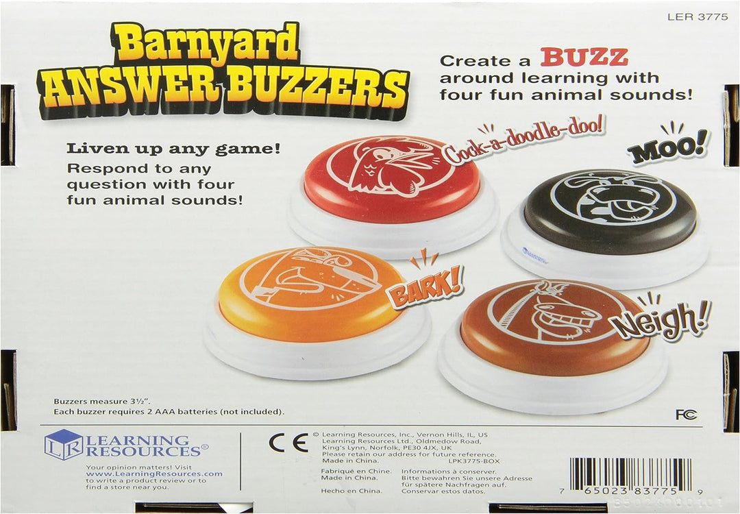 Learning Resources Tier Antwort-Buzzer (4 Stück) set of 4, set of 4