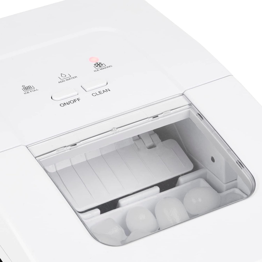Wëasy KW12 Eiswürfelmaschine/ 12 kg Eiswürfel pro Tag / Sichtfenster / 2,2 Liter Wassertank / Wasser