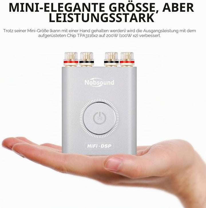 Nobsound NS-20G Mini Digital Power Amplifier Bluetooth HiFi Stereo Amp Leistungsverstärker 100W+100W