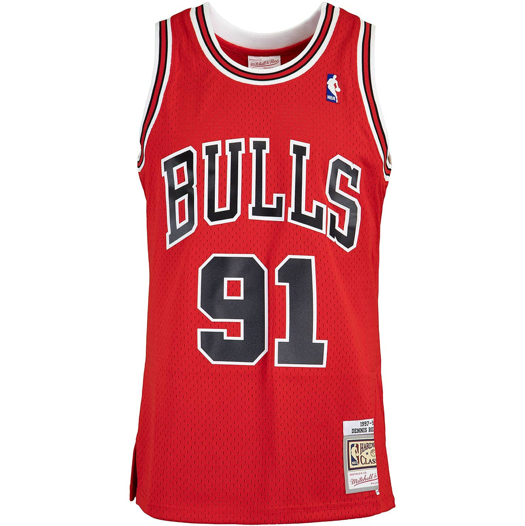 Mitchell & Ness Swingman Dennis Rodman Chicago Bulls 97/98 Trikot XL Rot, XL Rot