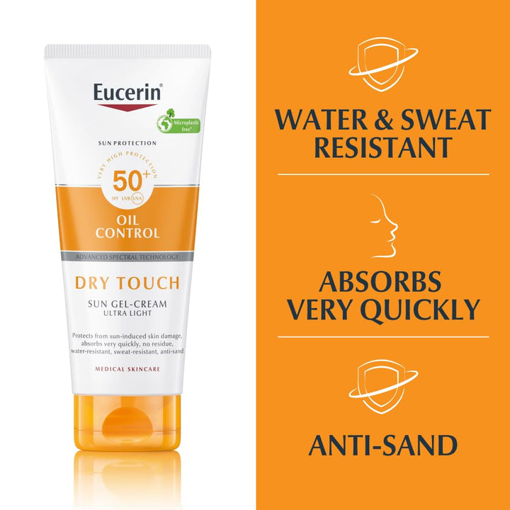 Eucerin Sensitive Protect Dry Touch Sun Gel Cream Ultra Light LSF 50, 200 ml