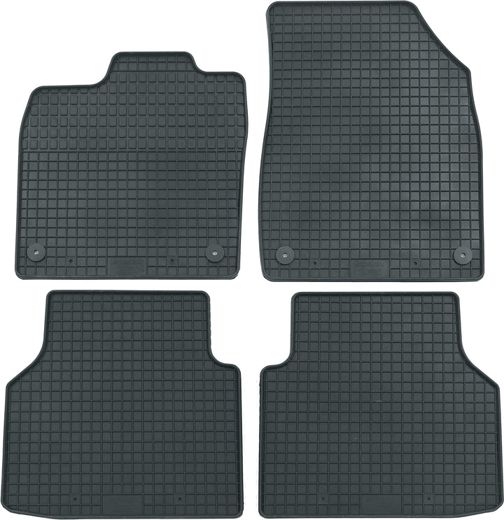 PETEX Gummimatten passend für ID.4 ab 02/2021 schwarz 4-teilig